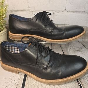 BEN SHERMAN DERBY OXFORDS BLACK LACE UP MENS DRESS CASUAL SHOE SIZE 10